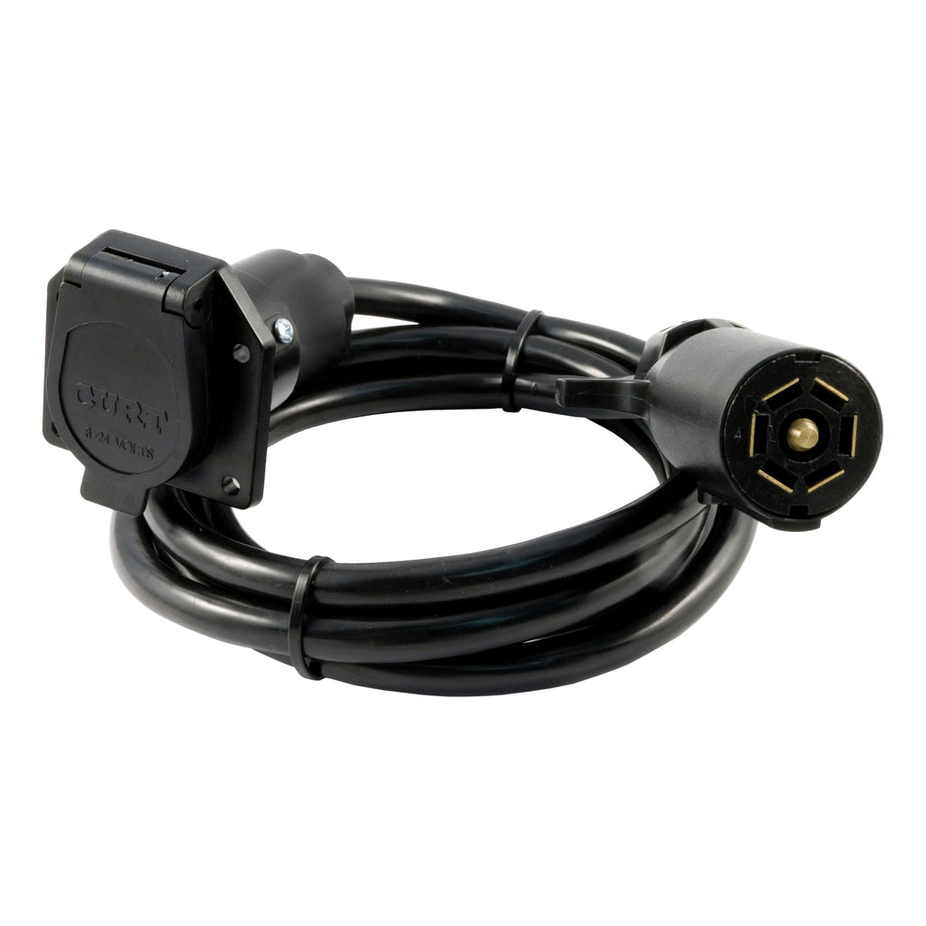 7' 7-Way RV Blade Extension Harness (Routes To Truck Bed)