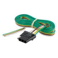 4-Way Flat Connector Socket With 60" Wires (Vehicle Side)