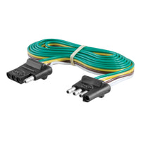 4-Way Flat Connector Plug & Socket With 72" Wires