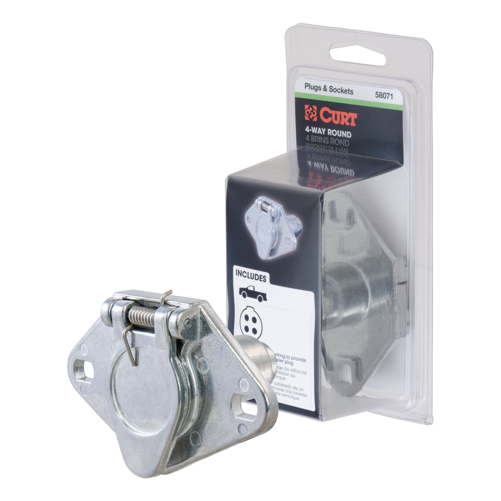 4-Way Round Connector Socket (Vehicle Side Packaged)