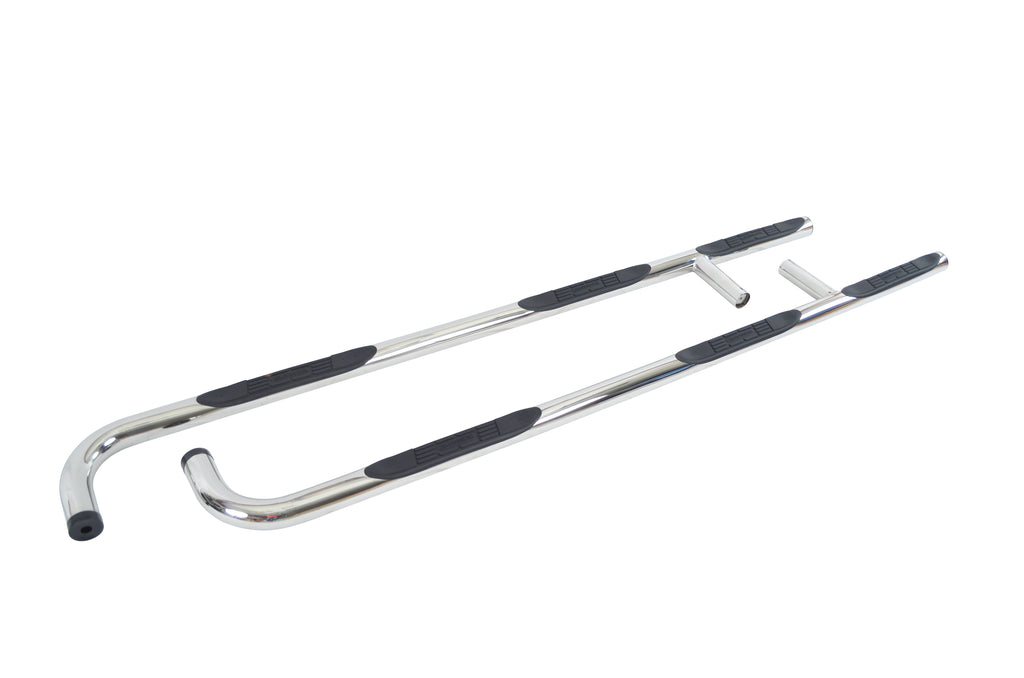 Go Rhino 62149PS - 6000 Series Side Steps With Mounting Brackets Kit - Stainless Steel - One-Piece - Polished Stainless Steel