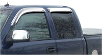 Auto Ventshade 684044 Chrome Ventvisor Side Window Deflector 4-Piece For 1999-2006 Silverado/Sierra 1500 2001-2004 Silverado/Sierra 2500 2001-2006 Silverado/Sierra 2500HD 3500 Also Fits 2007 HD Classic Models Fits Trucks With Extended Cab
