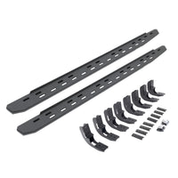 Go Rhino 69604880ST - RB30 Slim Line Running Boards With Mounting Bracket Kit - Protective Bedliner Coating