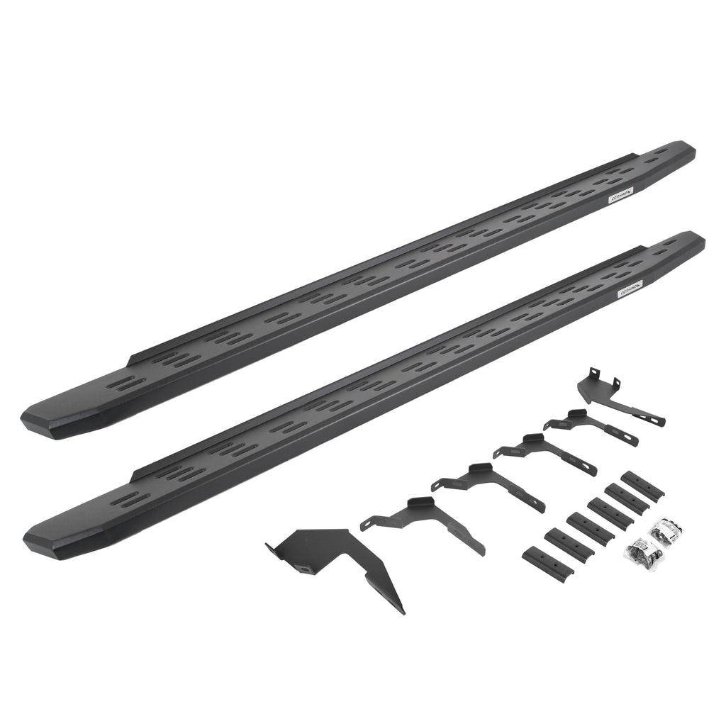 Go Rhino 69636880PC - RB30 Running Boards With Mounting Bracket Kit - Textured Black
