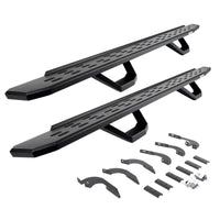 RB30 Running Boards W/Mounting Brackets  2 Pairs Drop Steps Kit -Double Cab Only