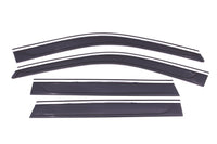 Auto Ventshade 794015 Low Profile Ventvisor Side Window Deflector With Chrome Trim 4-Piece Set For 2011-2021 Jeep Grand Cherokee; Excl. Grand Cherokee L
