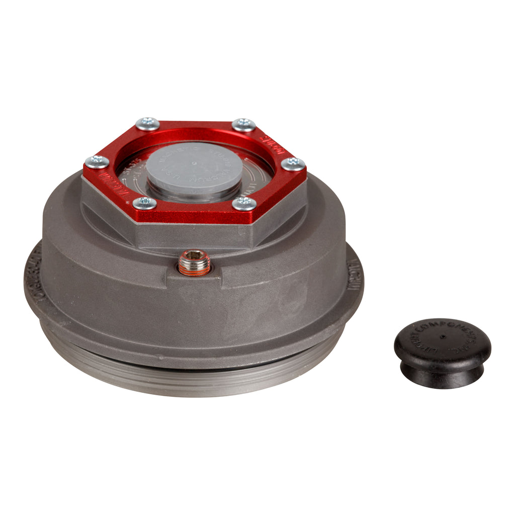 Trailer Axle Oil And Dust Cap With Set Screw - 10 000 To 16 000 Lbs. Clear