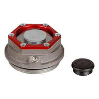 Trailer Axle Oil And Dust Cap With Set Screw - 8 000 Lbs. Clear