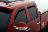 Auto Ventshade 894007 Low Profile Dark Smoke Ventvisor Side Window Deflector 4-Piece Set For 2007-2013 Silverado/Sierra 1500 2007-2014 Silverado/Sierra 2500HD-3500HD With Crew Cab 2007-2014 Yukon XL/Suburban 2007-2013 Avalanche