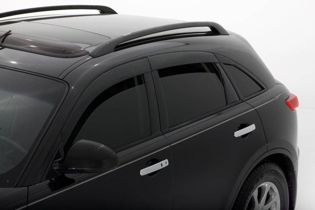 Auto Ventshade 896003 Low Profile Dark Smoke Ventvisor Side Window Deflector 6-Piece Set For 2006-2012 Toyota Rav4