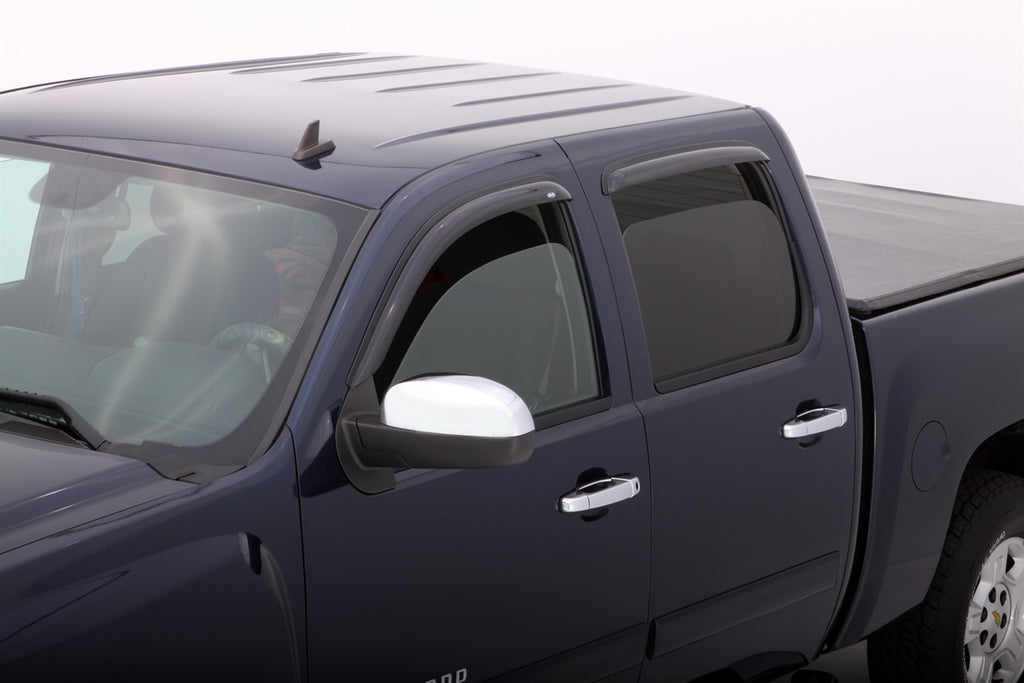 Auto Ventshade 94704 Original Ventvisor Side Window Deflector Dark Smoke 4-Piece Set For 22-23 Toyota Tundra Double Cab