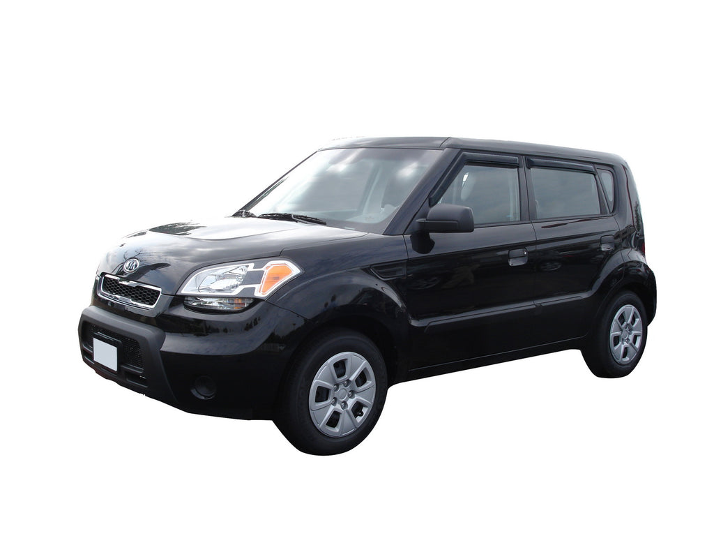 Auto Ventshade 94164 Original Ventvisor Side Window Deflector Dark Smoke 4-Piece Set For 2009-2013 Kia Soul