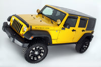 Auto Ventshade 94249 Original Ventvisor Side Window Deflector Dark Smoke 4-Piece Set For 2007-2018 Jeep Wrangler JK