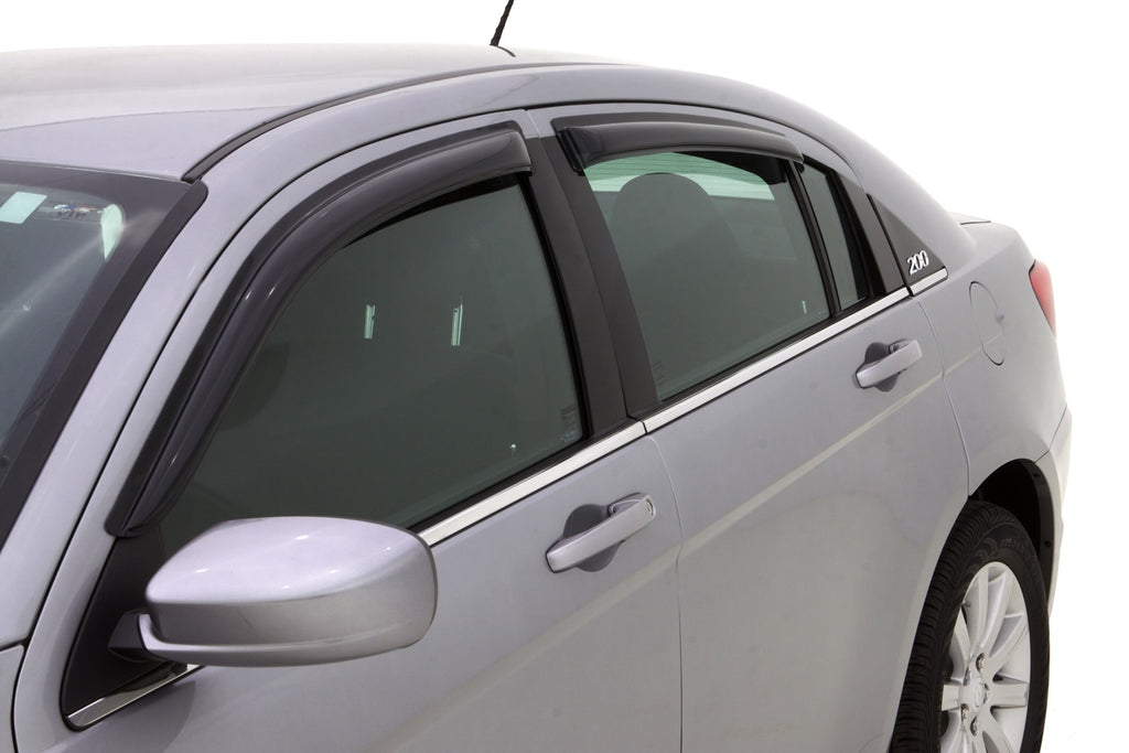 Auto Ventshade 94458 Original Ventvisor Side Window Deflector Dark Smoke 4-Piece Set For 2007-2010 Chrysler Sebring 2011-2014 Chrysler 200