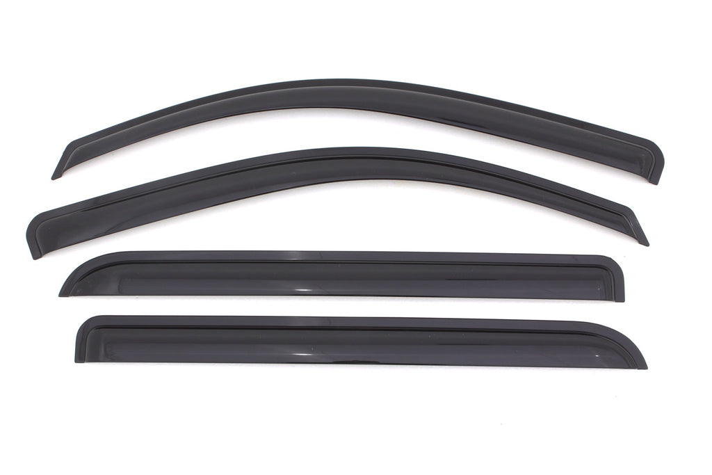 Auto Ventshade 94536 Original Ventvisor Side Window Deflector Dark Smoke 4-Piece Set For 14-18 Silverado/Sierra 1500 15-19 Silverado/Sierra 2500/3500 19-22 4500-6500 Crew Cab 19-20 International CV515 Crew Cab