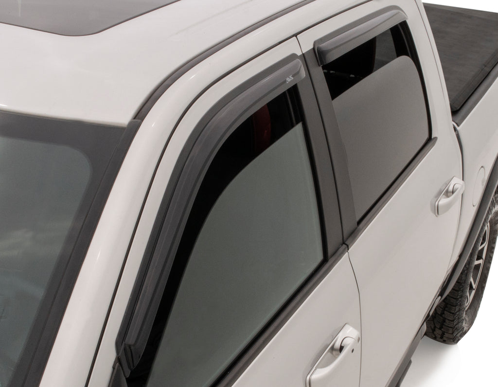 Auto Ventshade 94888 Original Ventvisor Side Window Deflector Dark Smoke 4-Piece Set For 22-23 Toyota Tundra CrewMax