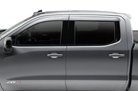 Auto Ventshade 894075-GAN Ventvisor Low Profile Silver Ice Metallic Side Window Deflector 4-pc Set For 2021-2024 Chevrolet Silverado/GMC Sierra 1500 22 Silverado 1500 LTD Crew Cab