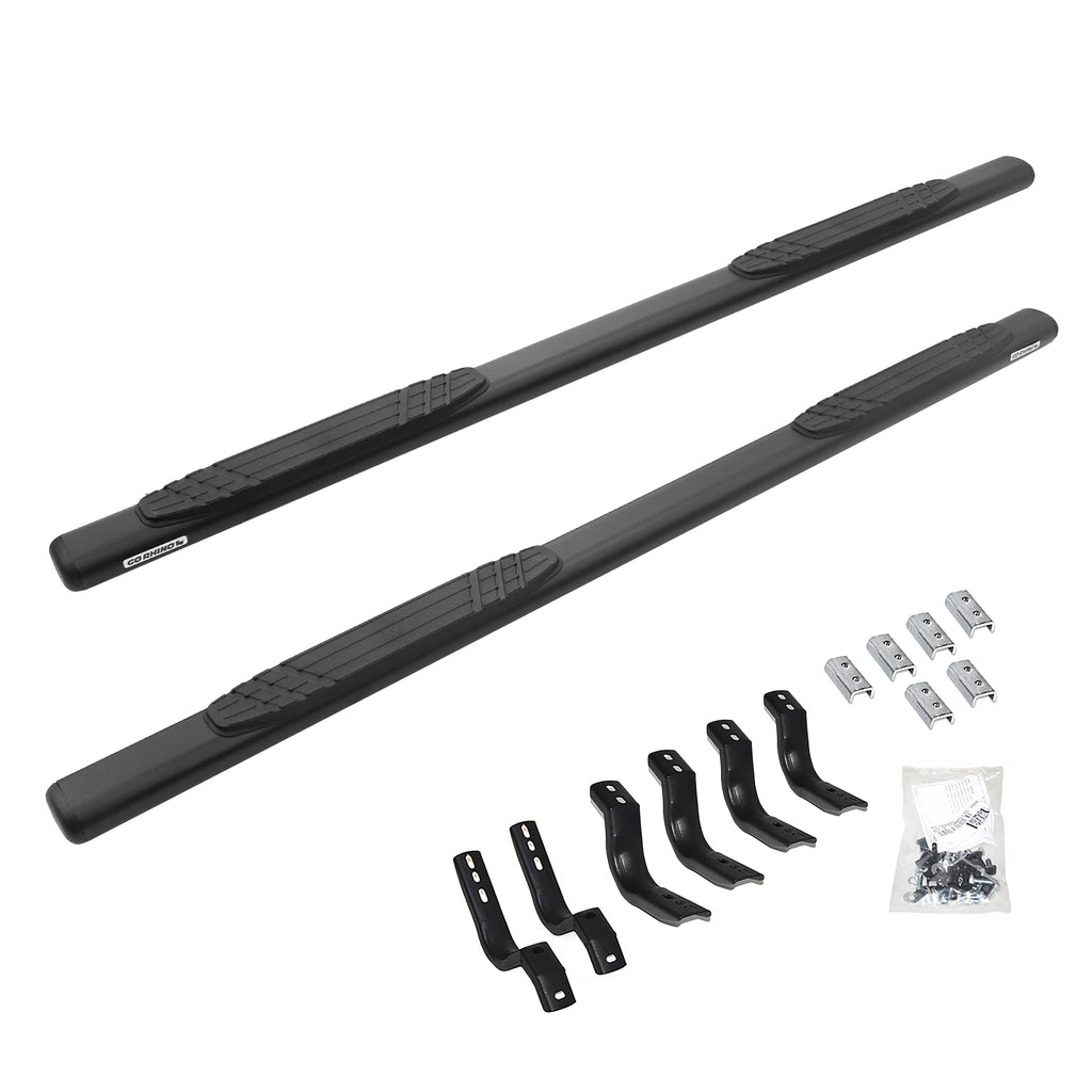 Go Rhino 684449980T - 4" OE Xtreme SideSteps With Mounting Bracket Kit - Textured Black