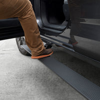 Go Rhino 20420687PC - E1 Electric Running Boards With Mounting Brackets - Textured Black