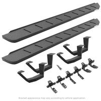 Go Rhino - 6344328020T - RB10 Running Boards With Mounting Brackets 2 Pairs Drop Steps Kit - Protective Bedliner Coating