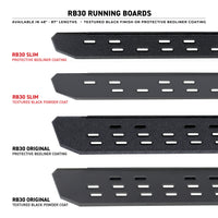 Go Rhino 69651687SPC - RB30 Slim Line Running Boards With Mounting Bracket Kit - Textured Black