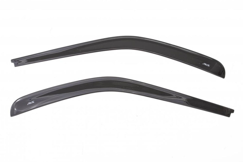 Auto Ventshade 772020 Low Profile Matte Black Ventvisor Side Window Deflector 2-Piece Set For 2007-2018 Jeep Wrangler JK