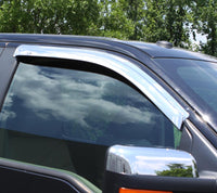 Auto Ventshade 682503 Chrome Ventvisor Side Window Deflector 2-Piece Set For 1999-2016 Ford F-250 To F-750 With Standard Cab