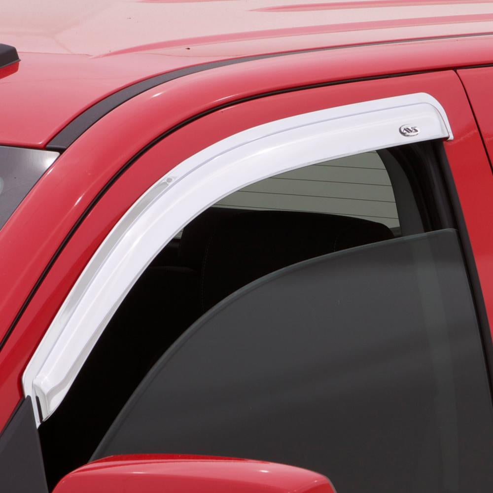 Auto Ventshade 682326 Chrome Ventvisor Side Window Deflector 2-Piece Set For 2007-2013 Silverado/Sierra 1500 2007-2014 Silverado/Sierra 2500HD-3500HD With Standard Cab