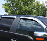 Auto Ventshade 684514 Chrome Ventvisor Side Window Deflector 4-Piece Set For 2007-2014 Chevrolet Tahoe/GMC Yukon