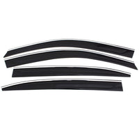 Auto Ventshade 794082 Ventvisor Low Profile Side Window Deflector With Chrome Trim 4-pc Set For 2015-2020 Cadillac Excalade ESV  2015-2020 Chevrolet Suburban  2015-2020 GMC Yukon XL