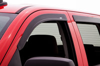 Auto Ventshade 774033 Low Profile Matte Black Ventvisor Side Window Deflector 4-Piece Set For 14-18 Silverado/Sierra 1500 2015-2019 Silverado/Sierra 2500/3500HD 19-22 4500/5500Crew Cab 19-22 International CV515 Stnd Cab