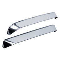 Auto Ventshade 52008 Ventshade Xtra Wide With Smooth Silver Finish 2-Piece Set For 1999-2016 International Eagle 9300-9400/Transtar 4200-4300 1972-2010 Paystar 5000