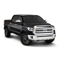 Bushwacker 30918-43 Pocket/Rivet Style Color Matched Midnight Black Metallic 4-Piece Fender Flare Set for 2017-2021 Toyota Tundra must remove mudflaps