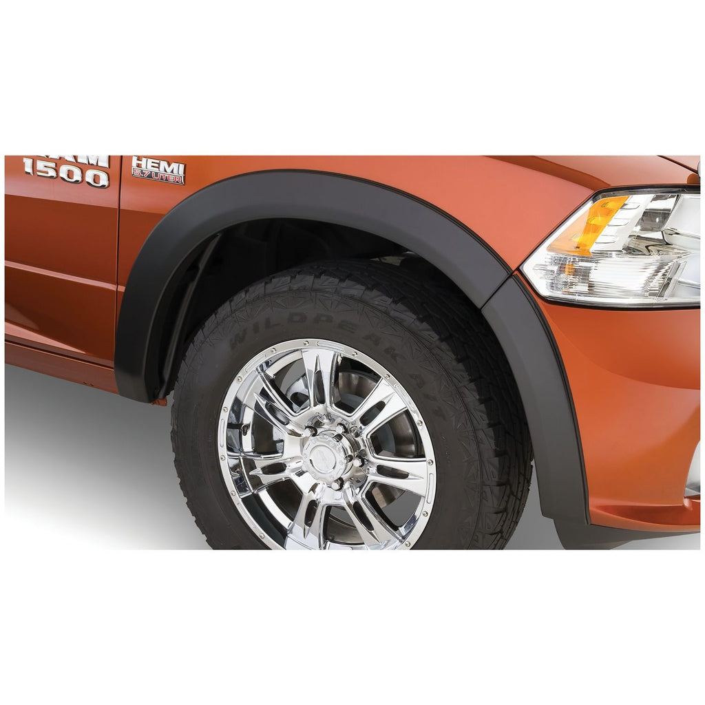 Bushwacker 50920-02 Black OE-Style Smooth Finish 4-Piece Fender Flare Set for 2009-2018 Dodge Ram 1500 (Excludes R/T/Rebel); 2019-2022 Ram 1500 Classic (Excludes Rebel Models)