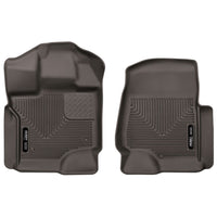 Husky Liners 53360 | Husky Liners Front Floor Liners, Fits 17-C F250/F350 FRONT FLOOR LINERS X-ACT CONTOUR SERIES COCOA
