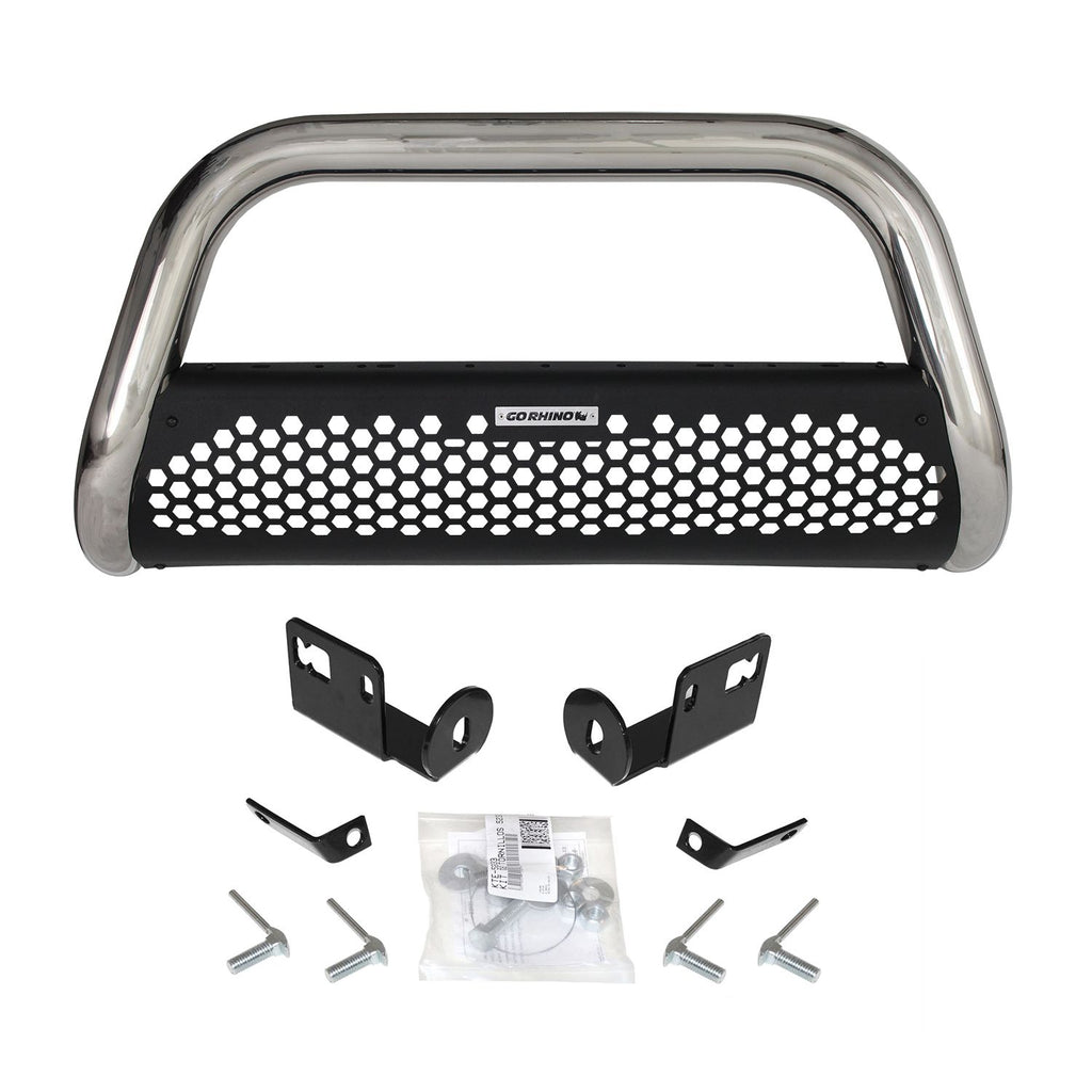 Go Rhino - 55228PS - RHINO! Charger RC2 Bull Bar & Mounting Brackets
