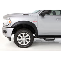 Bushwacker 50067-02 Black Extend-A-Fender Style Smooth Finish Front Fender Flares for 2019-2022 Ram 2500/3500 Includes Dually