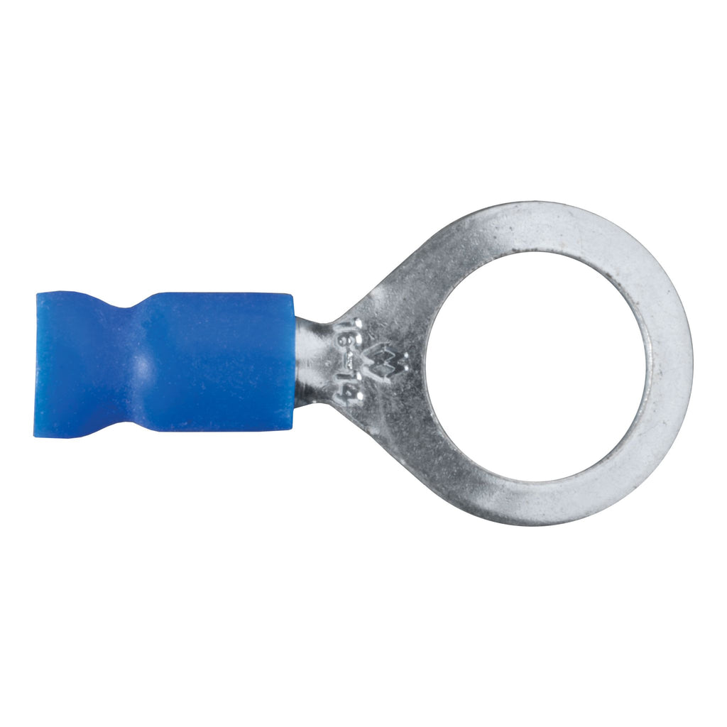 Ring Terminals (16-14 Wire Gauge 3/8" Stud Size 100-Pack)