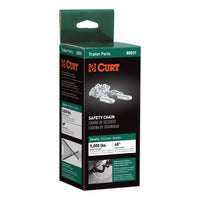 48" Safety Chain with 2 S-Hooks (5000 lbs Clear Zinc Packaged)