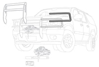 Without Insert Bars; Powder Coated; Black; Grille Guard Required