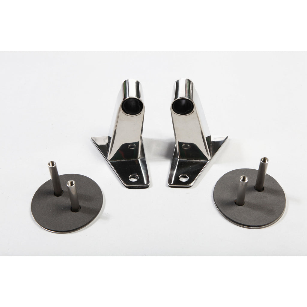 Mirror Relocation Bracket Kit  Stainless Steel; 07-18 Jeep Wrangler JK