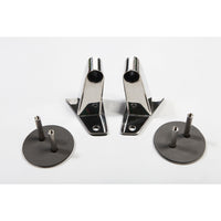 Mirror Relocation Bracket Kit  Stainless Steel; 07-18 Jeep Wrangler JK