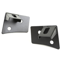 Rugged Ridge 11027.04 | Windshield Auxiliary Light Brackets, Textured Black; 07-16 Wrangler JK