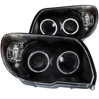 ANZO USA-111320 | Projector Headlight Set; Clear Lens; Black Housing;Pair w/U-Bar;
