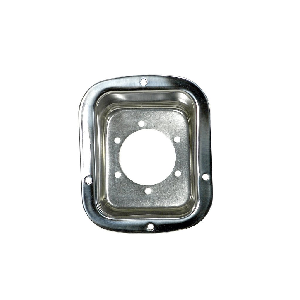 Fuel Filler Bezel  Stainless Steel; 76-95 Jeep CJ/Wrangler YJ