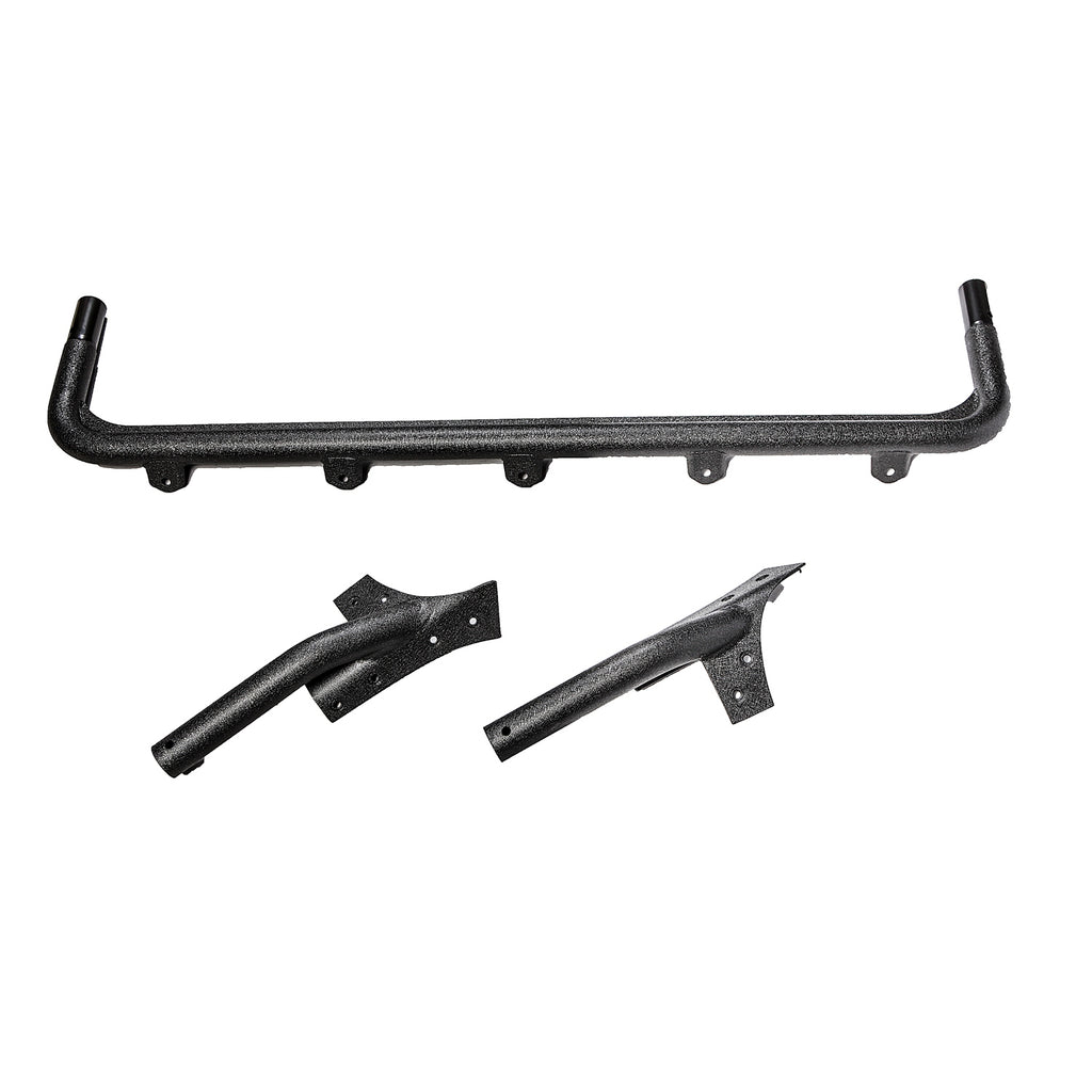 Windshield Mount Light Bar Textured Black; 07-16 Jeep Wrangler JK