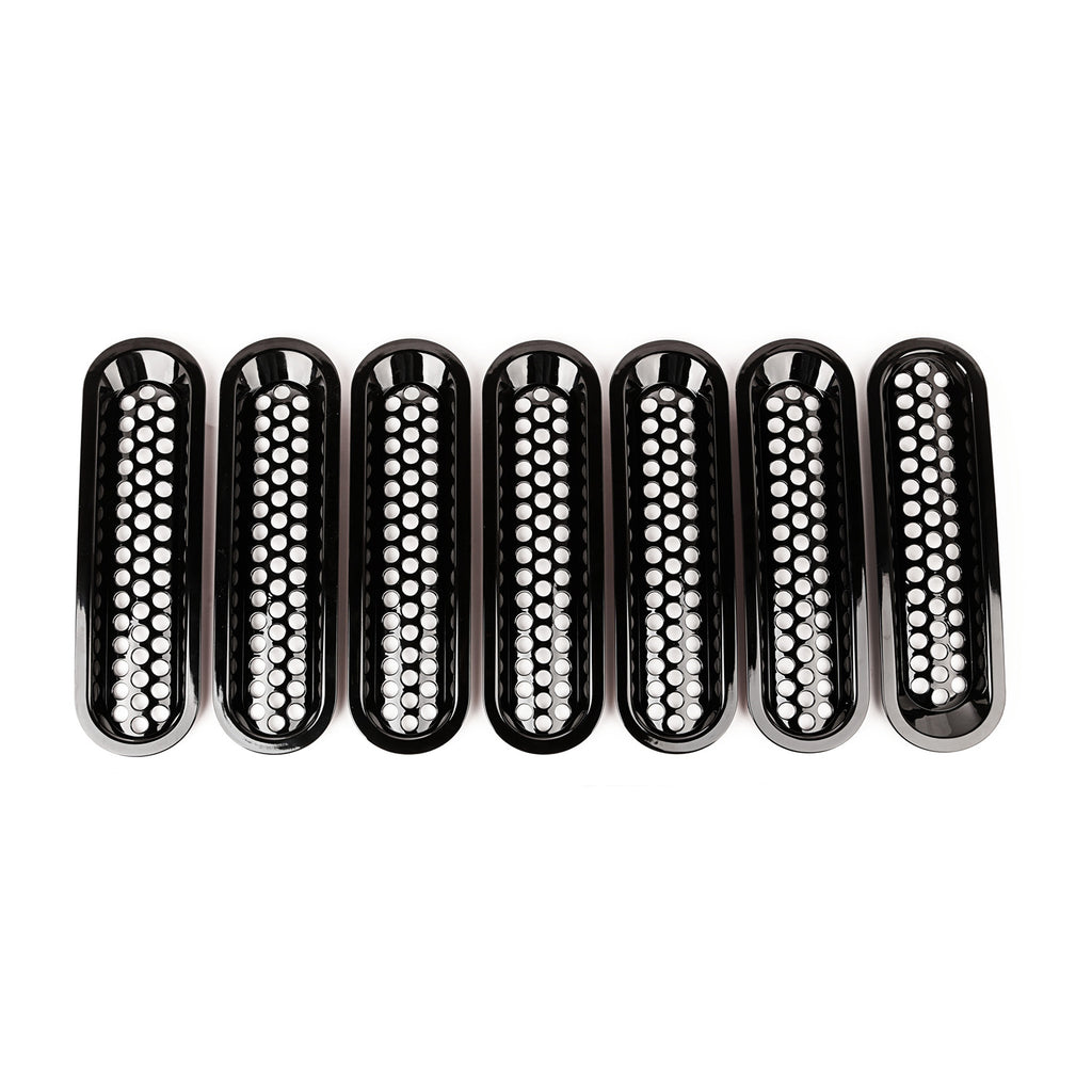 Rugged Ridge 11306.31 | Grille Insert Kit, Perforated, Black; 07-18 Jeep Wrangler