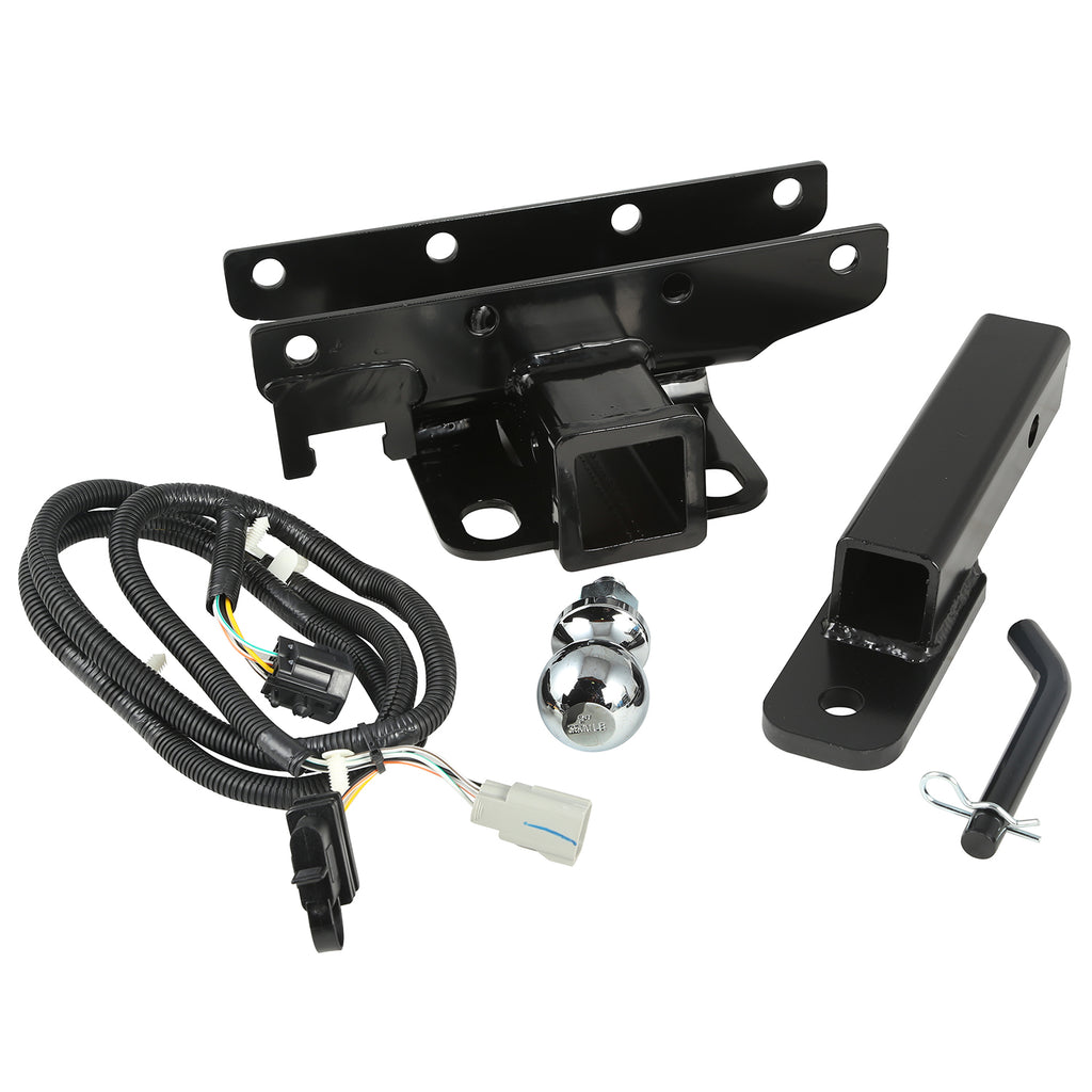 Hitch Kit with Ball 2 inch; 07-16 Jeep Wrangler JK