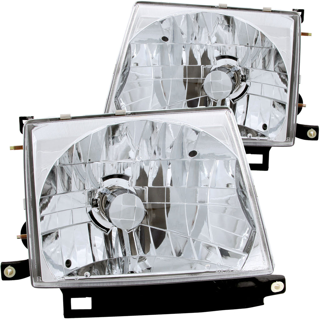 ANZO USA-121132 | Crystal Headlight Set; Clear Lens; Chrome Housing;Pair