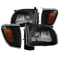 ANZO USA-121190 | Crystal Headlight Set; Clear Lens; Black Housing;Pair